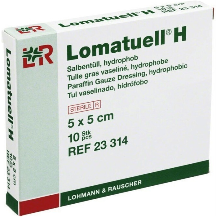 Lomatuell H compresse stérile en tulle gras, 5 x 5 cm