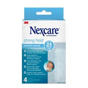 Nexcare Strong Hold, 76.2 mm x 101 mm, _x000D_
Pansements à retrait indolore, 4 pads /Boîte