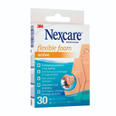 Nexcare Active Flexible Foam Bandes Strips, 6 cm x 10 cm, Pansements en mousse 10 pièces