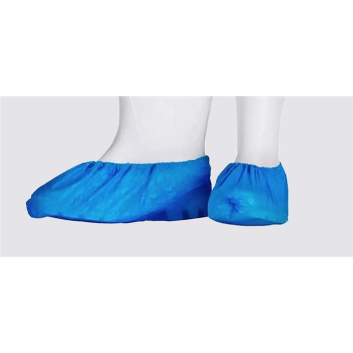 Couvre-chaussures PE jetables, 15 x 42 cm, bleu, polyéthylène, Eco-Plus, 100 pcs.