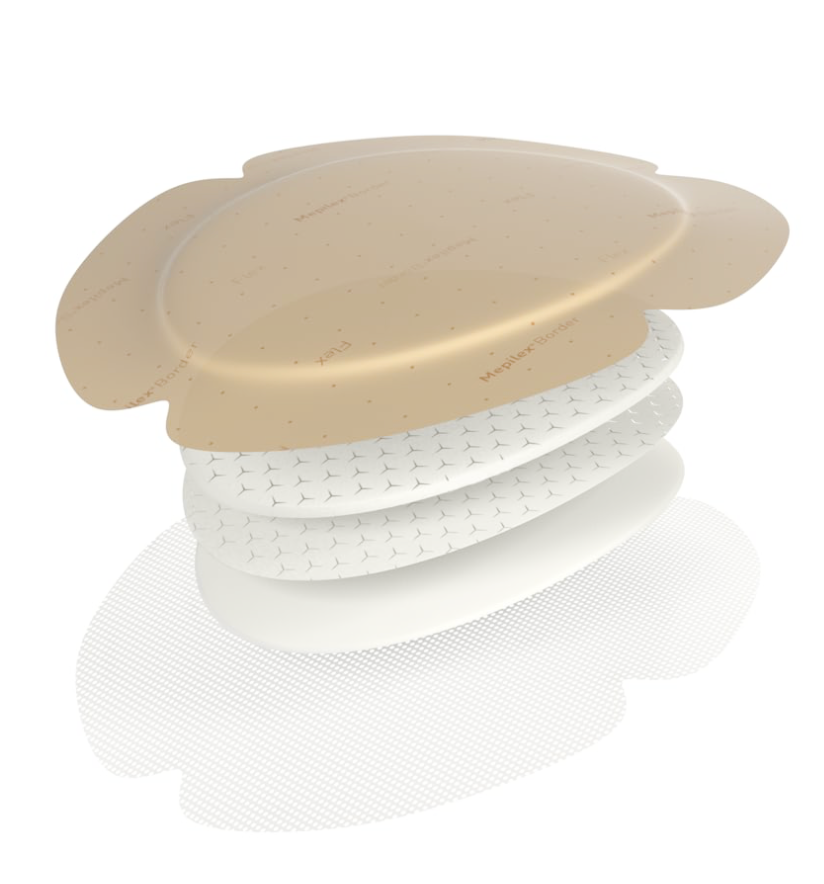 [583300] SCAX Mepilex Border Flex,13 x 16 cm, Oval, boite à 5 pcs