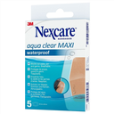 Nexcare Aqua Clear MAXI,waterproof, imperméables, 60 mm x 88 mm, 5 pièces