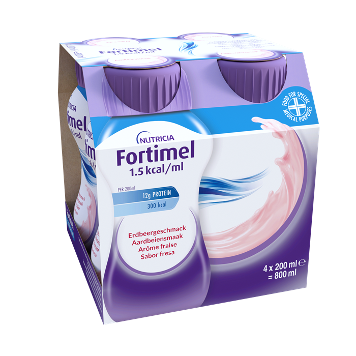 [84420] Fortimel 1,5 kcal Fraise, 4 x 200 ml