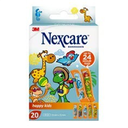 Pansements Nexcare Happy Kids, assortiment, 19 mm x 72 mm, 20 pièces/paquet