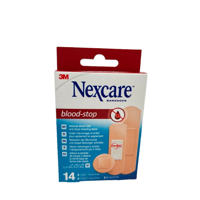 Nexcare Blood-Stop,Pansements hémostatiques, assortiment,  14 pièces
