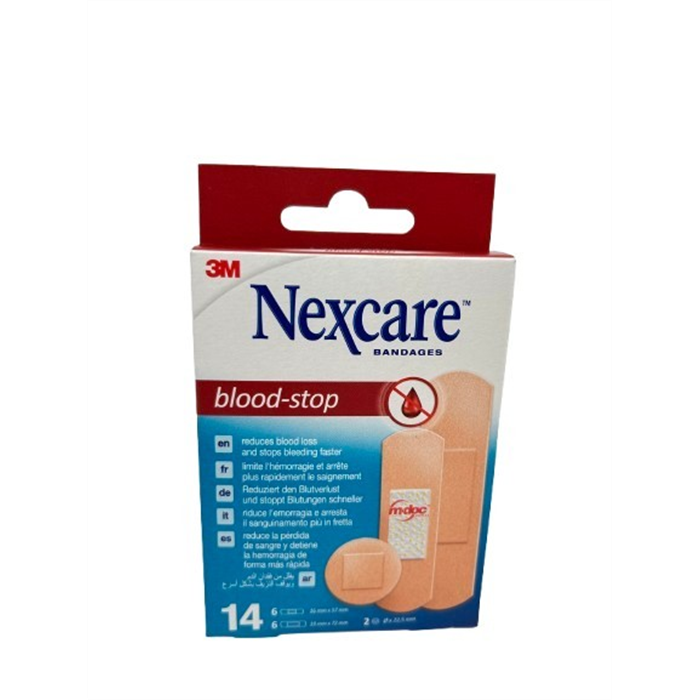 Nexcare Blood-Stop,Pansements hémostatiques, assortiment, 30 pcs /paquet