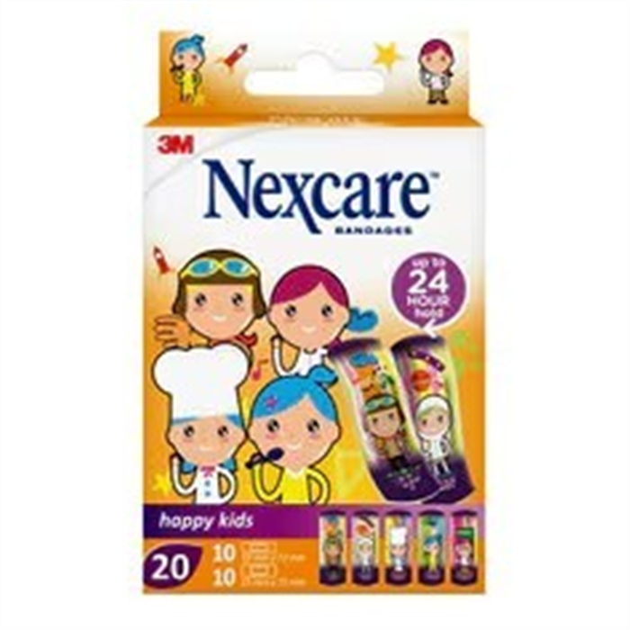 Nexcare Happy Kids Professions, Assortiment, 20/paquet