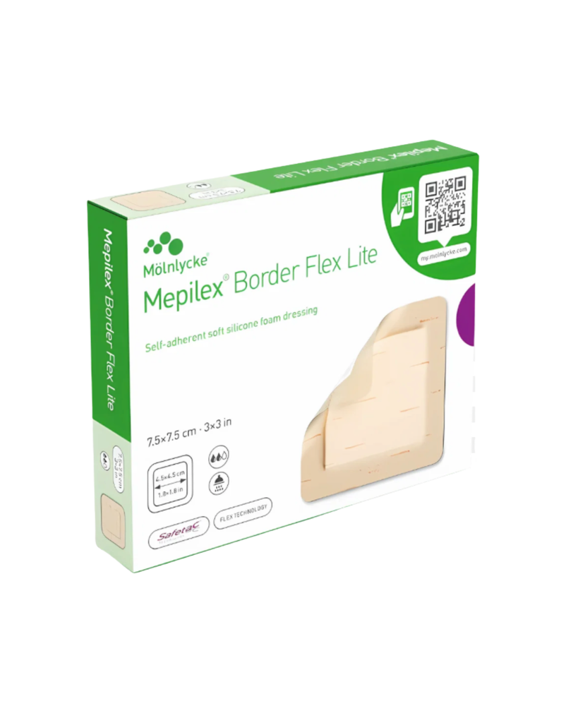 [581250] SCAX Mepilex Border Flex Lite, 7.5 x 7.5  cm, boite à 5 pcs