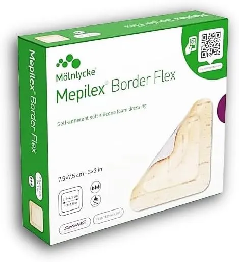 SCAX Mepilex Border Flex Lite, 7.5 x 7.5  cm, boite à 5 pcs