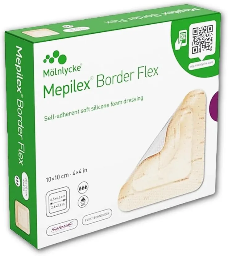SCAX Mepilex Border Flex Lite, 10 x 10 cm, boite à 5 pcs