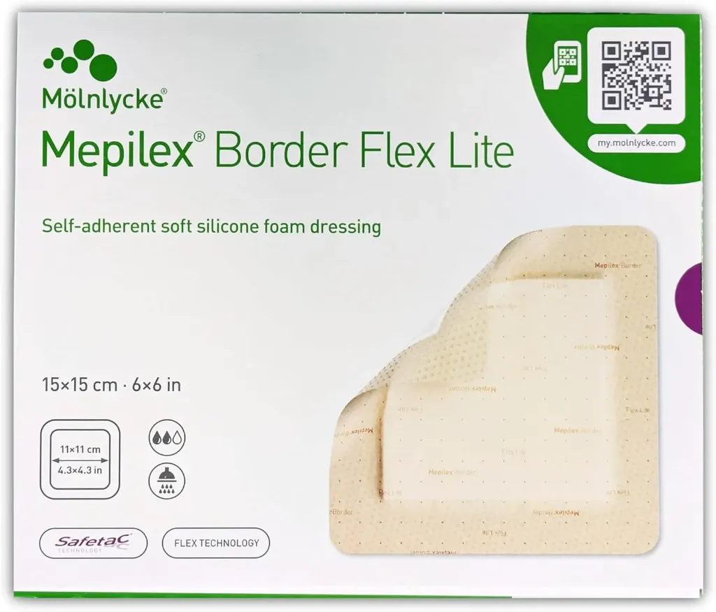 SCAX  Mepilex Border Flex Lite, 15 x 15 cm, boite à 5 pcs
