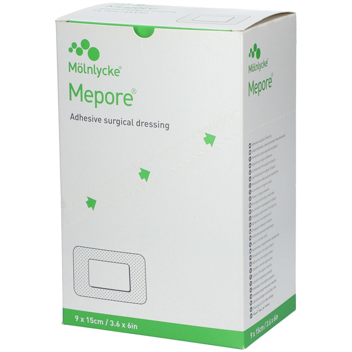 [671070] SCAX Mepore 9 x 15 cm (compresse 5 x 10 cm), pansement couvrant