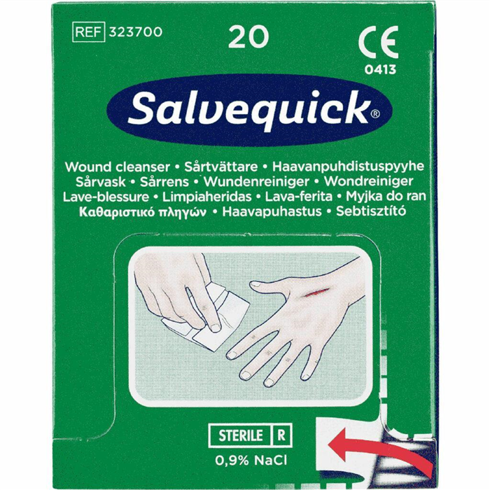 Lingettes Lave-blessure, 20 pièces