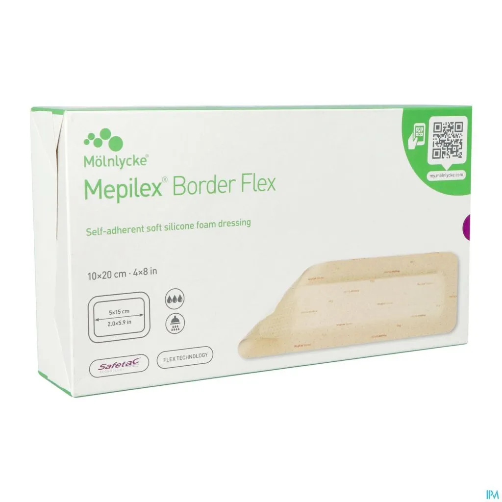 SCAX  Mepilex Border Flex 10 x 20 cm - Boite à 10 pcs