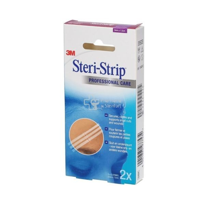 [1541P-2 KCIM] Steri-Strip 6 mm x 75 mm, 2 sachets de 3 strips