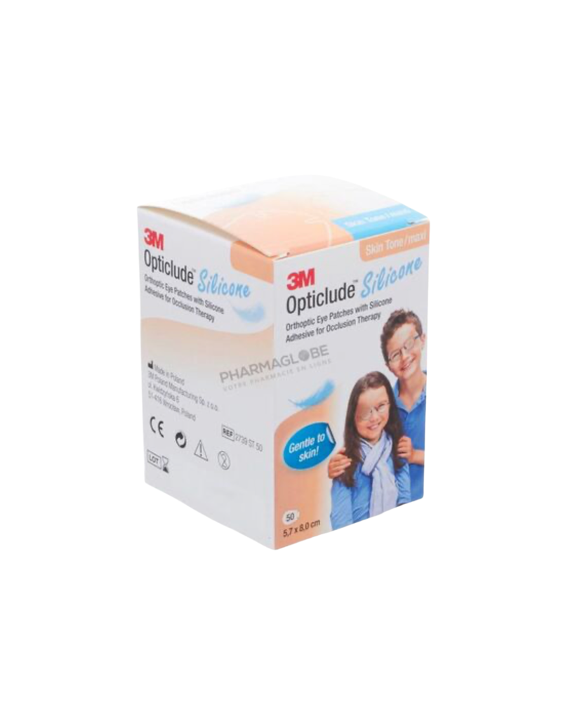 Opticlude silicone pansement orthoptique_x000D_
maxi 57mm x 80mm- boite a 50 pcs