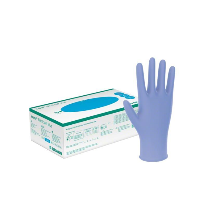 [9201107] Vasco Nitril Soft Blue XS, Gants d'examen non poudré, 200 pièce, _x000D_
non stérile