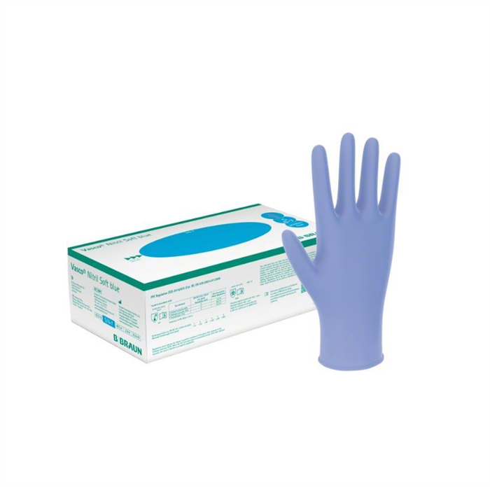 [9201123] Vasco Nitril Soft Blue M, Gants d'examen non poudré, 200 pièce,  non stérile