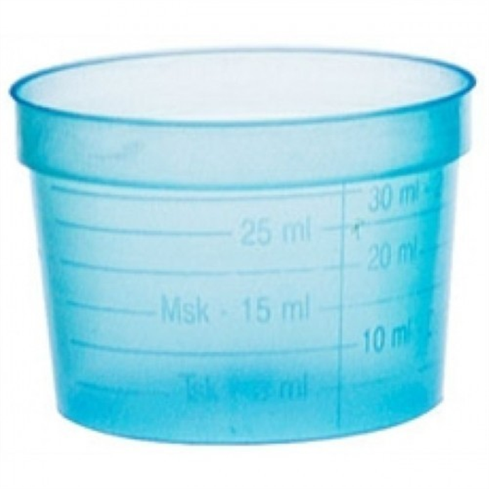[L-09172-B] Gobelet à médicaments jetable, large, bleu, 50 pièces
