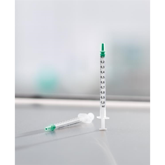 [9167112V] Omnifix -F Luer Solo (Type LDS) 1,0 ml, 100 pcs. - dosage de précision