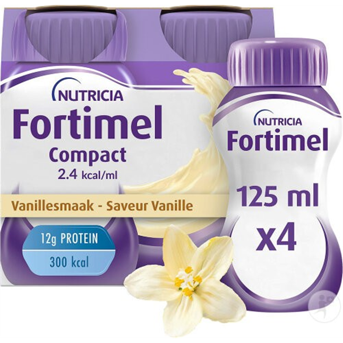 [203943 (alt 209362)] Fortimel Compact 2,4 kcal Vanille 4 x 125 ml