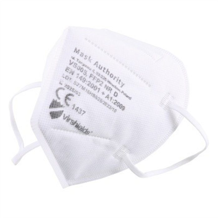 [163908] Demi-masque FFP2 Virshields NR, sans valve, blanc