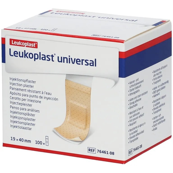 [7646108] Leukoplast Universal Inj. 19 x 40 mm, 100 pièces