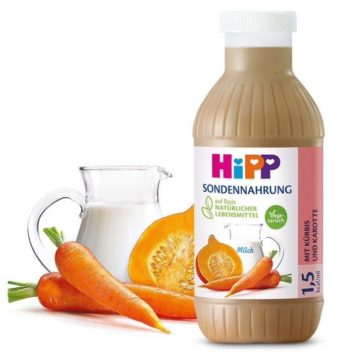 [H2632-Z] HiPP Alimentation par sonde 1,5 kcal/ml, avec potiron et carotte, 12 x 500 ml