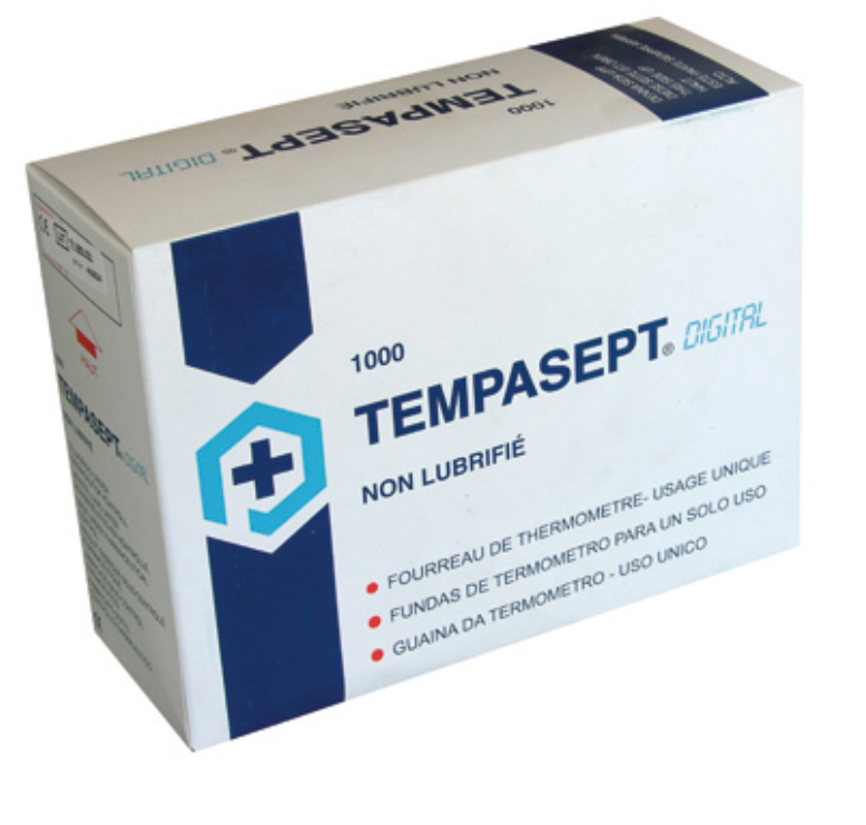 [8M090004-223745] Housses de protection pour thermomètre, 30 x 100 pièces, Tempasept Digital, sans lubrifiant