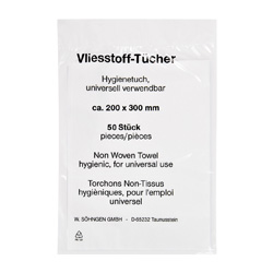 [1005005] Lingettes non tissées 20 x 30 cm, paquet de 50 pièces