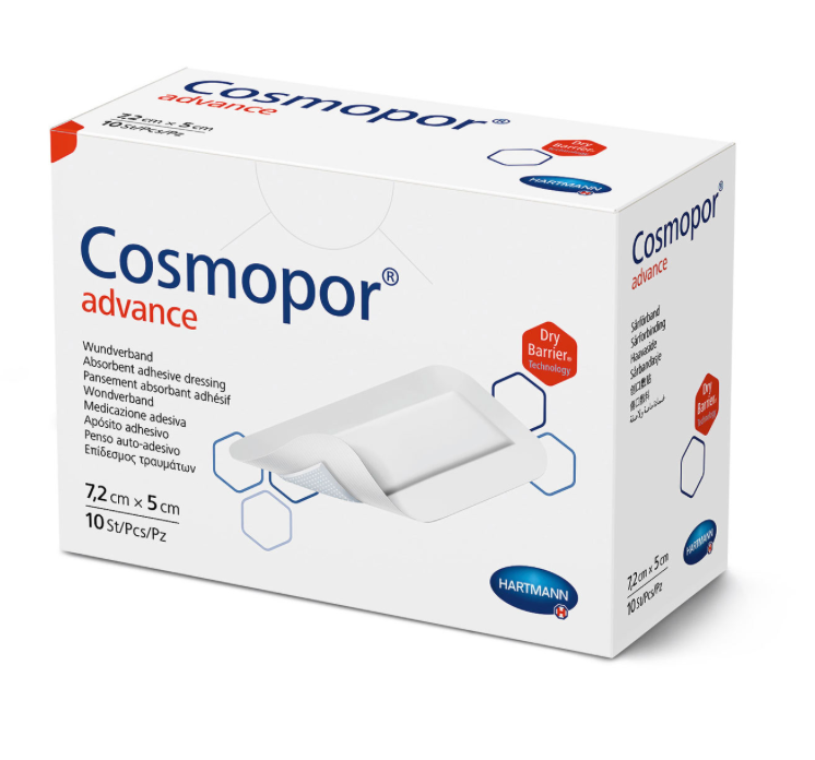 COSMOPOR ADVANCE, 10 x 6 cm, 25 pièces, emballé individuellement, stérile