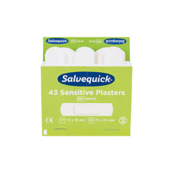 [1009943] SALVEQUICK VLIES REFILL 6943 , 43 ST. _x000D_
27ST 7.2X1.9CM  16ST 7.2X2.5CM