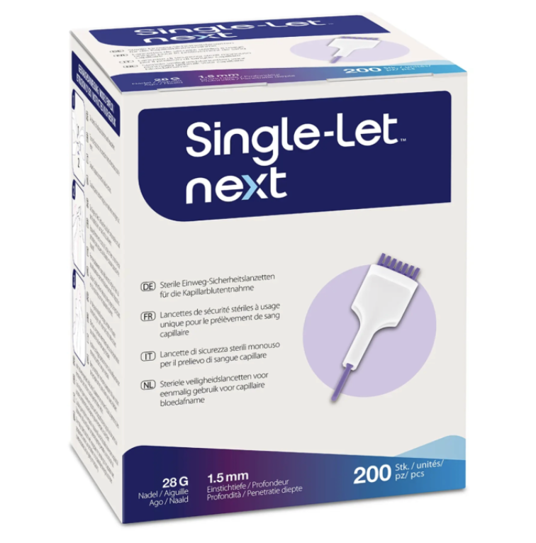 AMFA lancette de sécurité jetable SINGLE-LET 200 pièces