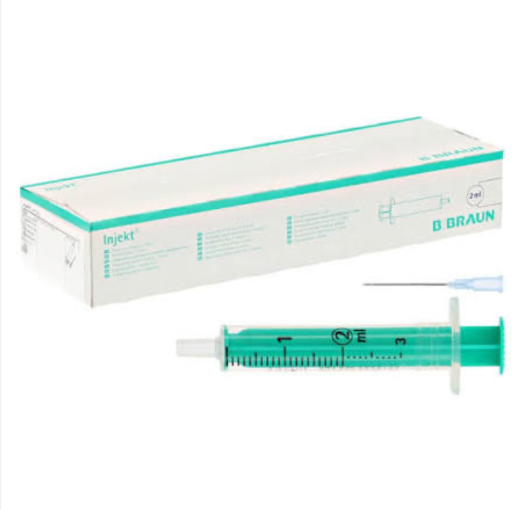 Seringues injection Luer Lock 2 ml 100 pièces