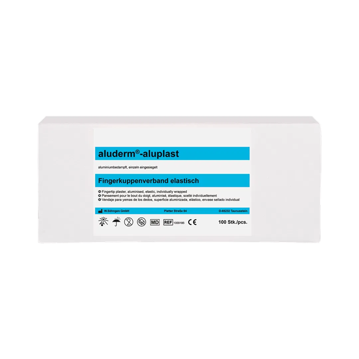 Aluderm Aluplast pansement pour bout du doigt
 100 pièces, 4,3 x 7,3 cm