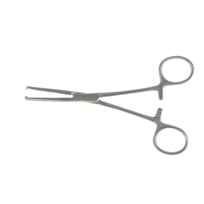 Instruments à usage unique Pince KOCHER, droite, 1x2 dents, 14,5 cm, 10 pièces