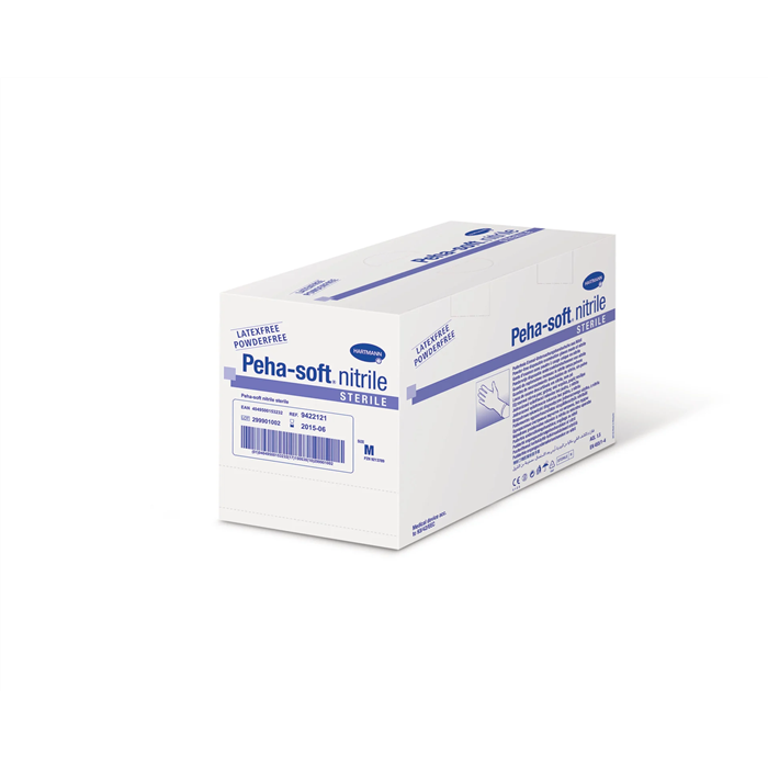 Gants PEHA-SOFT Nitrile, Taille L 50 X 2 Paires, Stériles, non-poudré