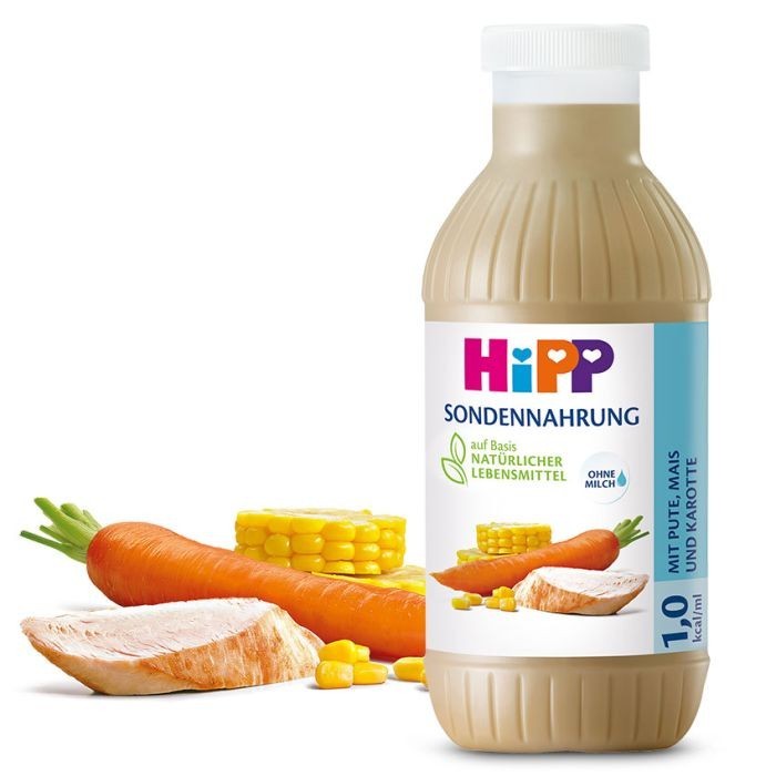 [H2630-Z] HiPP Alimentation par sonde 1,0 kcal/ml, avec dinde, maïs, carotte, 12 x 500 ml