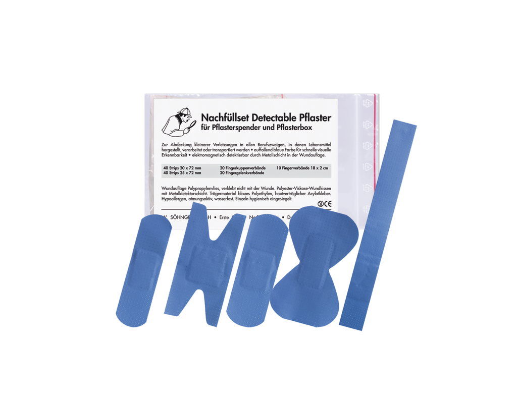 [1009982] NACHFUELLSET DETECTABLE, KOMPLETT, 5-TEILIG _x000D_
130 ST.