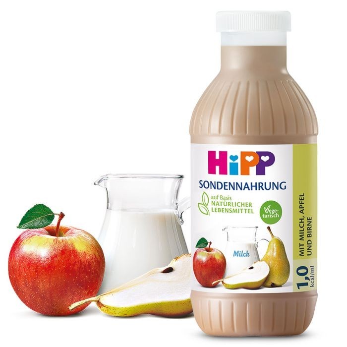 [H2625-Z] HiPP Alimentation par sonde 1,0 kcal/ml, avec lait, pomme et poire,12 x 500 ml