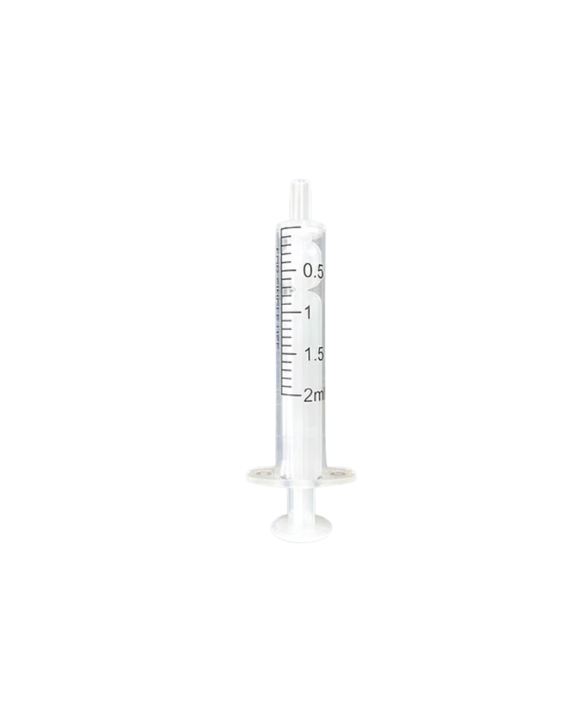 Medimex Einmalspritzen, 100 Stück, 2 ml, 2-teilig, Luer-Ansatz, zentrisch, Latexfrei, Einzeln steril verpackt, NQ-SY-202S