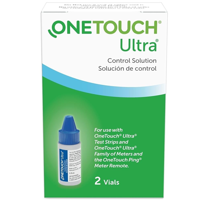 [022-223-01] One Touch Verio Solution de contrôle _x000D_
2 flacons de 3.8 ml
