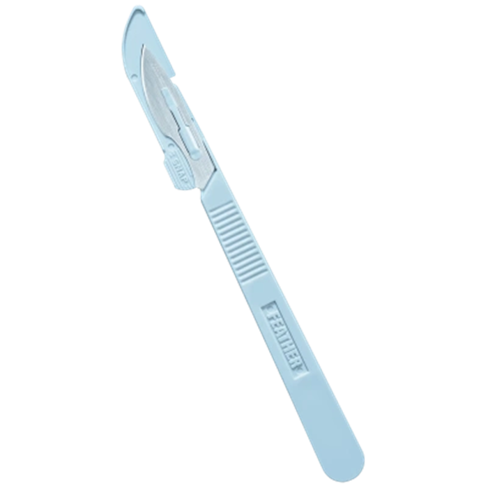 [320040] Scalpel jetable Feather, n°10, 20 pièces,_x000D_
Emballés individuellement et stériles