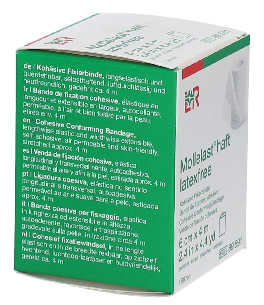 [314290] MOLLELAST, 6 CM X 4 M, 100 ST. _x000D_
ELASTISCHE FIXIERBINDE