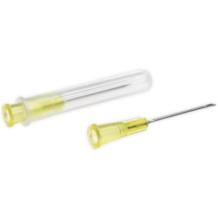 Aiguille spécialisée Microlance, 100 pièces. Taille : 0,3 x 13 mm, 30 G x 1/2, Jaune