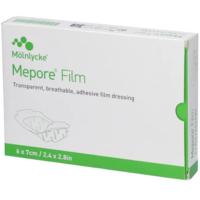 [270670] SCAX Mepore Film 6 x 7 cm, boîte de 10 pièces (emballage pharmacie)
