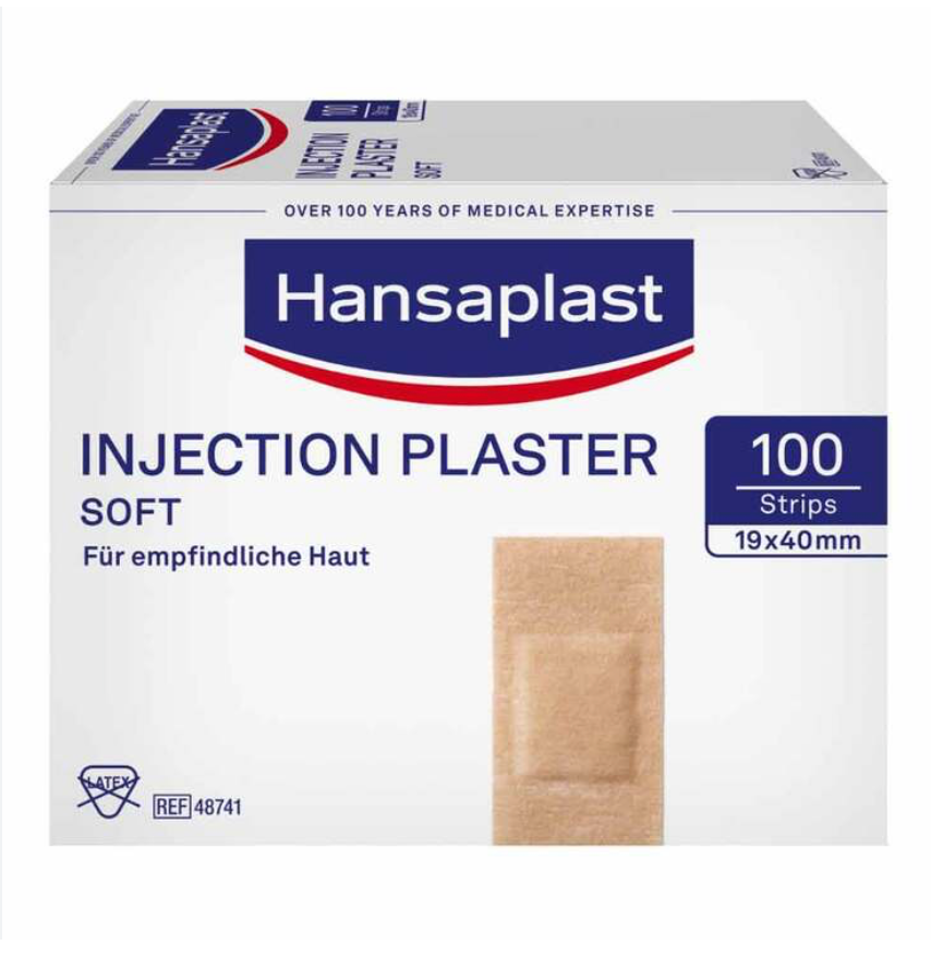 YPSIPOR pansement d’injection, 1,5 x 4 cm, 100 pièces