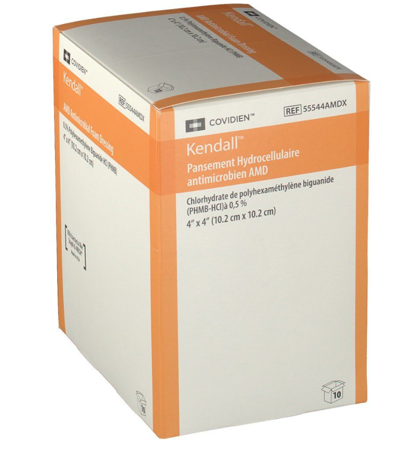 AMD PANSEMENT HYDROCELLULAIRE ANTI MICROBIEN  DIAM. 2.5 CM, 0.4 CM