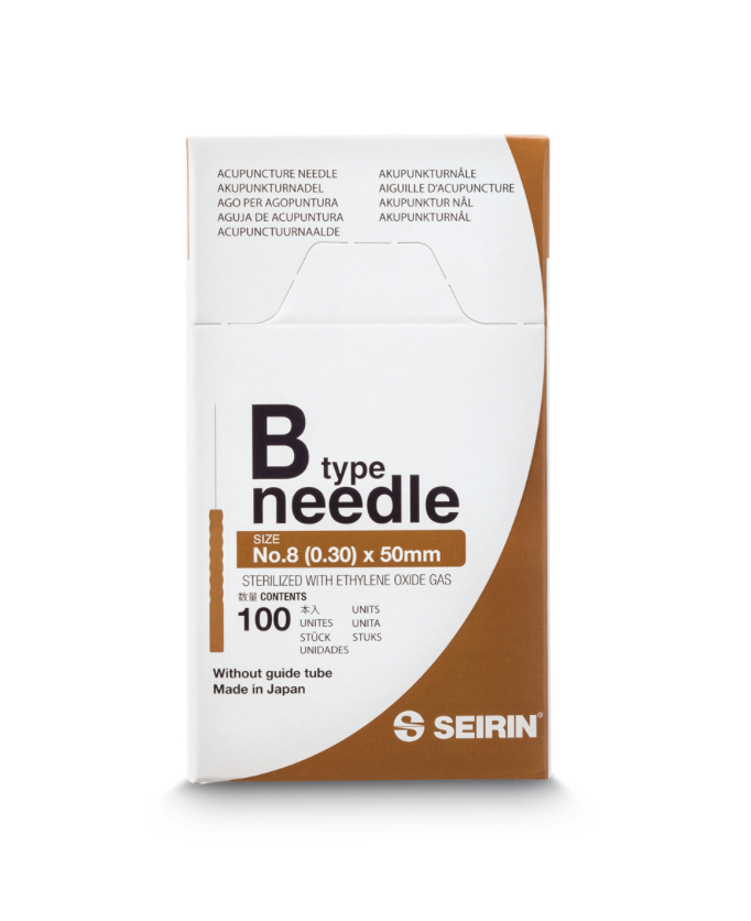 Aiguilles d’acupuncture SEIRIN B-Type, 100 pièces, 0,30 x 50 mm