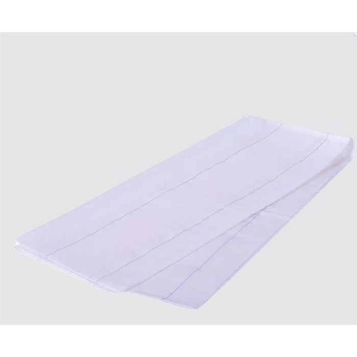 [741100] Tissu, feuille de protection PE, blanc, bleu, 75 x 210 cm, 100 pcs